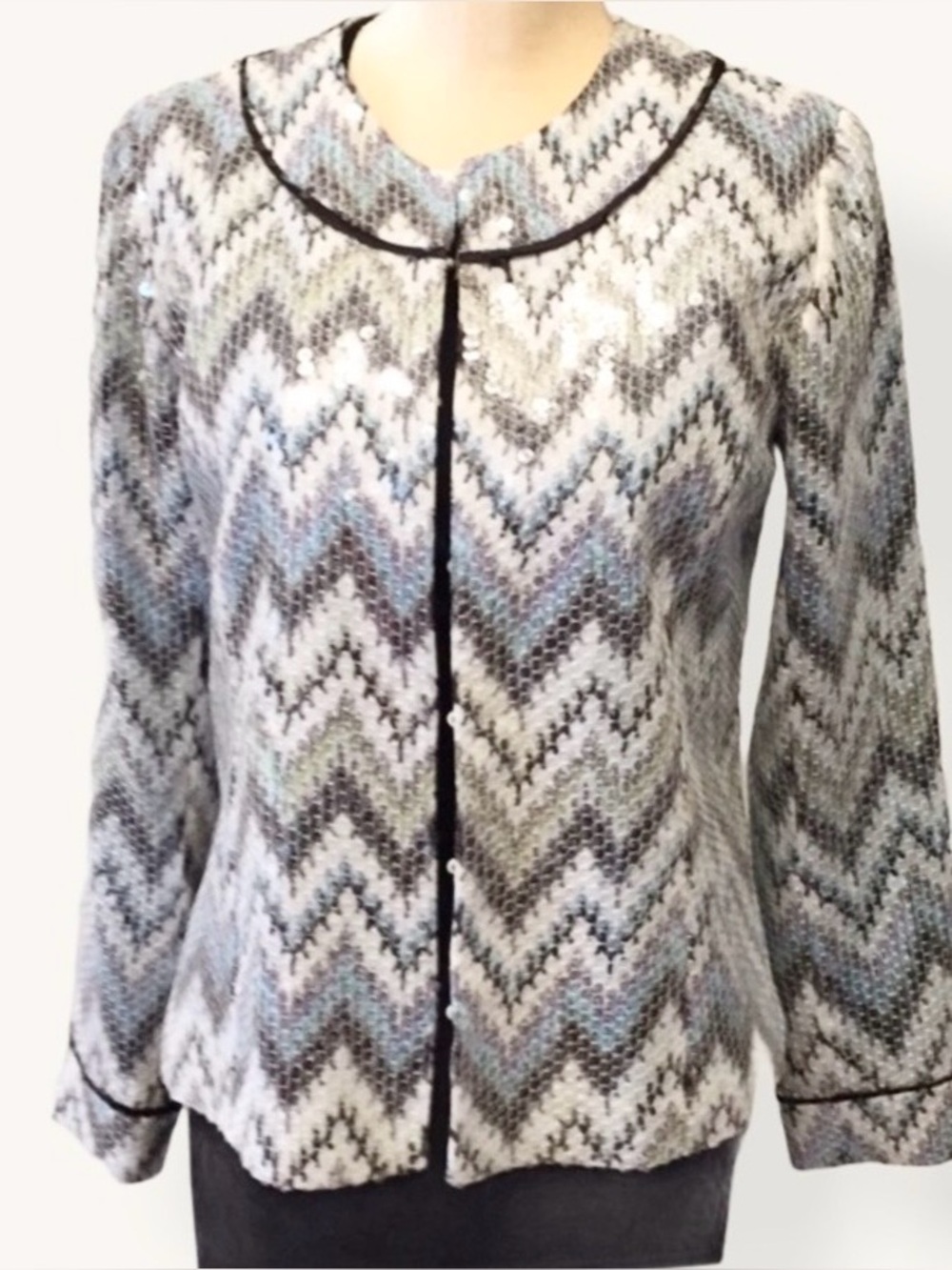 Chico’s Sequin Jacket Size 0/S/4